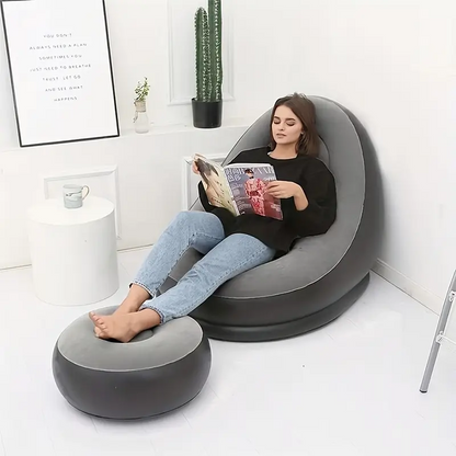 Silla inflable con reposapies Sokany