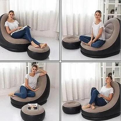 Silla inflable con reposapies Sokany